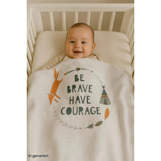 Babydecke mit Schriftzug Seasons-Paradise