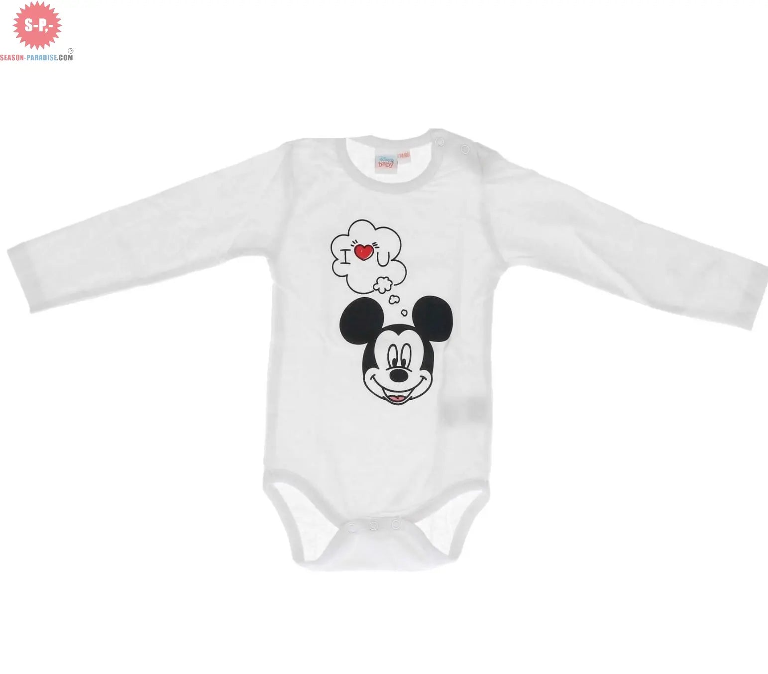 Disney Mickey Mouse Strampler: Niedlicher Overall für Babys mit dem ikonischen Mickey Mouse Design, perfekt für kleine Disney-Fans.